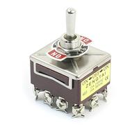 Sourcingmap AC 380V 10A ON/Off/ON 3 Positions 12 Pin Latching Toggle Switch 4PDT