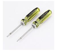 Sourcingmap Adjustable Length 3mm Slotted Phillips Head 2 Way Screwdriver 2pcs