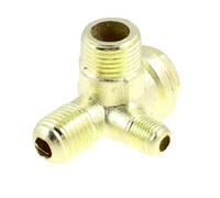 Sourcingmap Air Compressor Check Valve, G3/8 x G1/8 x G1/4 Male Thread, 3 Port Pneumatic Fittings, Brass