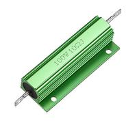 sourcingmap Aluminum Case Resistor 100W 10 Ohm Wirewound Green for LED Replacement Converter 100W 10RJ