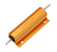 sourcingmap Aluminum Case Resistor 100W 4 Ohm Wirewound Gold for LED Replacement Converter 100W 4RJ
