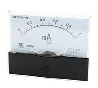 sourcingmap Analog Current Panel Meter DC 0-1mA 44C2/1MA Ammeter for Automotive Circuit Testing Charging Battery Ampere Tester Gauge Pack of 1