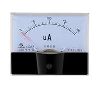 sourcingmap Analog Current Panel Meter DC 0-200uA 44C2 Ammeter 100x12.7x80mm for Circuit Testing Charging Battery Ampere Tester Gauge Pack of 1