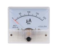 sourcingmap Analog Current Panel Meter DC 0-200uA 5uA Scale 85C1 Ammeter for Auto Circuit Testing Charging Battery Ampere Tester Gauge