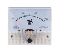 sourcingmap Analog Current Panel Meter DC 0-300mA 85C1 Ammeter 64x57x56mm for Circuit Testing Charging Battery Ampere Tester Gauge Pack of 1