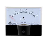 sourcingmap Analog Current Panel Meter DC 0-50uA 44C2 Ammeter 100x12.7x80mm for Auto Circuit Testing Charging Battery Ampere Tester Gauge