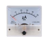 sourcingmap Analog Current Panel Meter DC 0-50uA 85C1 Ammeter 64x57x56mm for Auto Circuit Testing Charging Battery Ampere Tester Gauge