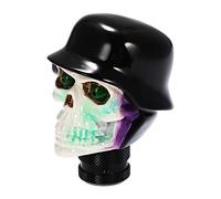 Sourcingmap Auto Car White Black Skull Design Gear Stick Shift Knob Shifter Cover