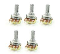 sourcingmap B50K 50K Ohm Adjustment Single Linear Rotary Taper Potentiometer 5 Pcs