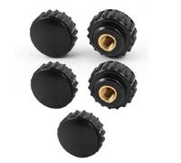 Sourcingmap Black 6mm Female Thread Screw On Type Clamping Knobs 5 Pcs