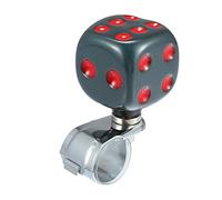 sourcingmap Black Dice Shape Design Steering Wheel Knob Power Handle for Car