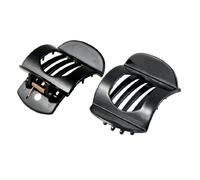 Sourcingmap Black Plastic Barrette Hairpin Clamp Hair Claw Small Clip 2 Pcs for Ladies