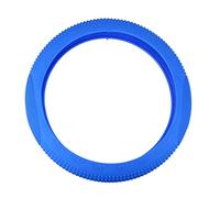 sourcingmap Blue 33cm-46cm Dia Silicone Nonslip Steering Wheel Cover Protector