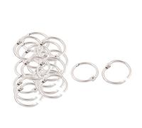 Sourcingmap Book Office Loose Leaf Binder Hinge Snap Ring Keyring 32mm Dia 20pcs