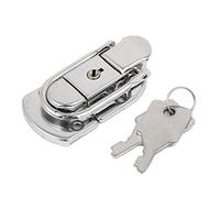 sourcingmap Cabinet Chest Toolbox Suitcase Jewelry Box Iron Toggle Latch Hasp w 2 Keys
