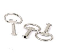 Sourcingmap Cabinet Cupboard Lock 14mm Width Double Barb Spanner Utility Key 3pcs