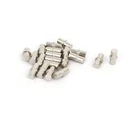 sourcingmap Cabinet Wardrobe 6mmx15mm Shelf Support Pins Studs Pegs Silver Tone 20pcs