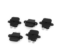 sourcingmap Car Auto Black Female ATO Fuse Holder 40A 5 Pcs
