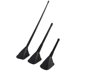 sourcingmap Car Plastic Decorative Dummy Faux Antenna Adhesive Aerial 3 in 1