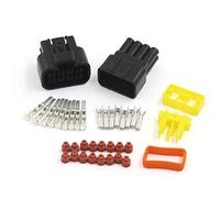 sourcingmap Car Sealed Electrical 8 Pin Way 2.3mm Wire Connector Socket