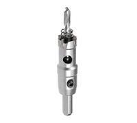 sourcingmap Carbide Hole Saw Drill Bit, 18.5mm Hole Cutter for Stainless Steel Alloy Cast Iron Copper Metal Sheet, with Limit Step