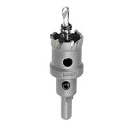 sourcingmap Carbide Hole Saw Drill Bit, 28mm Hole Cutter for Stainless Steel Alloy Cast Iron Copper Metal Sheet, with Limit Step
