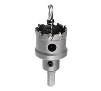 sourcingmap Carbide Hole Saw Drill Bit, 40mm Hole Cutter for Stainless Steel Alloy Cast Iron Copper Metal Sheet, with Limit Step