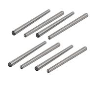 Sourcingmap Carbon Steel GB117 100mm Length 6mm Small End Diameter Taper Pin 8pcs