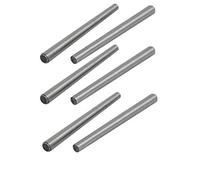 Sourcingmap Carbon Steel GB117 60mm Length 4mm Small End Diameter Taper Pin 6pcs