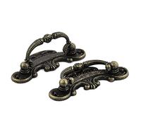 Sourcingmap Chest Box Suitcase Drawer Retro Style Pull Handle Bronze Tone 2 Pcs