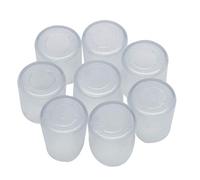 sourcingmap Clear PVC Chair Leg Caps End Tip Feet Cover Furniture Glide Floor Protector 8pcs 0.79" 20mm Inner Diameter, Reduce Noise Anti Scratch