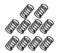 sourcingmap Compression Spring - 1.2mm Wire Dia , 12mm OD , 20mm Free Length Spring Steel Extension Spring,Black,10Pcs