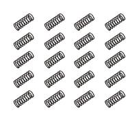 sourcingmap Compression Spring - 1.2mm Wire Dia , 12mm OD , 30mm Free Length Spring Steel Extension Spring,Black,20Pcs