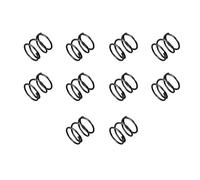 sourcingmap Compression Spring - 1.2mm Wire Dia, 15mm OD, 15mm Free Length Spring Steel Extension Spring,Black,10Pcs