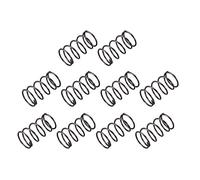 sourcingmap Compression Spring - 1.2mm Wire Dia , 16mm OD , 30mm Free Length Spring Steel Extension Spring,Black,10Pcs