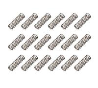 Sourcingmap Compression Spring - 1.2mm Wire Dia, 8mm OD, 25mm Free Length Spring Steel Extension Spring,Silver,18Pcs