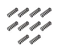 sourcingmap Compression Spring - 1.2mm Wire Dia , 8mm OD , 25mm Free Length Spring Steel Extension Spring,Black,10Pcs