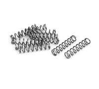 sourcingmap Compression Spring,304 Stainless Steel,7mm OD,1mm Wire Size,30mm Free Length,Silver Tone,10Pcs