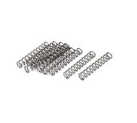 sourcingmap Compression Spring,304 Stainless Steel,7mm OD,1mm Wire Size,40mm Free Length,Silver Tone,10Pcs