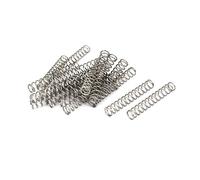 sourcingmap Compression Spring,304 Stainless Steel,8mm OD,0.8mm Wire Size,50mm Free Length,Silver Tone,20Pcs