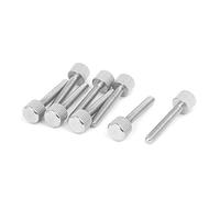 Sourcingmap Computer PC Case M4 x 25mm Stainless Steel Flat Head Knurled Thumb Screw 8pcs