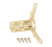 Sourcingmap Concealable Quadrant Hinge 33mmx30mm Foldable Gold Humidor Boxes Wine Cigar Case Fittings 10pcs