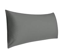 Sourcingmap Cotton Envelope Body Pillow Cover 1 Pack, Dark Grey