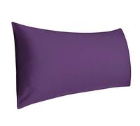 sourcing map Cotton 5ft Body Pillow Cover, Long Bolster Pillowcase - Envelope Closure - Pregnancy Body Support Cushion - Deep Purple