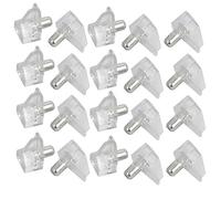 Sourcingmap Cupboard Cabinet Shelf Support 5mm Dia Pegs Pins Bracket Holder Clear 20PCS