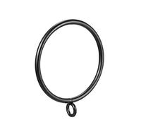 Sourcingmap Curtain Rings Metal 55mm Inner Dia Drapery Ring for Curtain Rods Black 24 Pcs