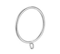 Sourcingmap Curtain Rings Metal 55mm Inner Dia Drapery Ring for Curtain Rods Silver Tone 24 Pcs