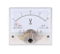 Sourcingmap DC 0-20V Analog Panel Voltage Gauge Volt Meter 85C1 2.5% Error Margin