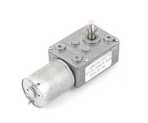 Sourcingmap DC 12V 0.6RPM 6mm Shaft High Torque Worm Gear Box Reduction Motor