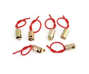 sourcingmap DC 12V 13cm Cable Length Brake Light BA9S Lamp Base x 6 for Car